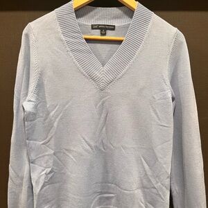 Brooks Brothers Light Blue V-Neck Sweater